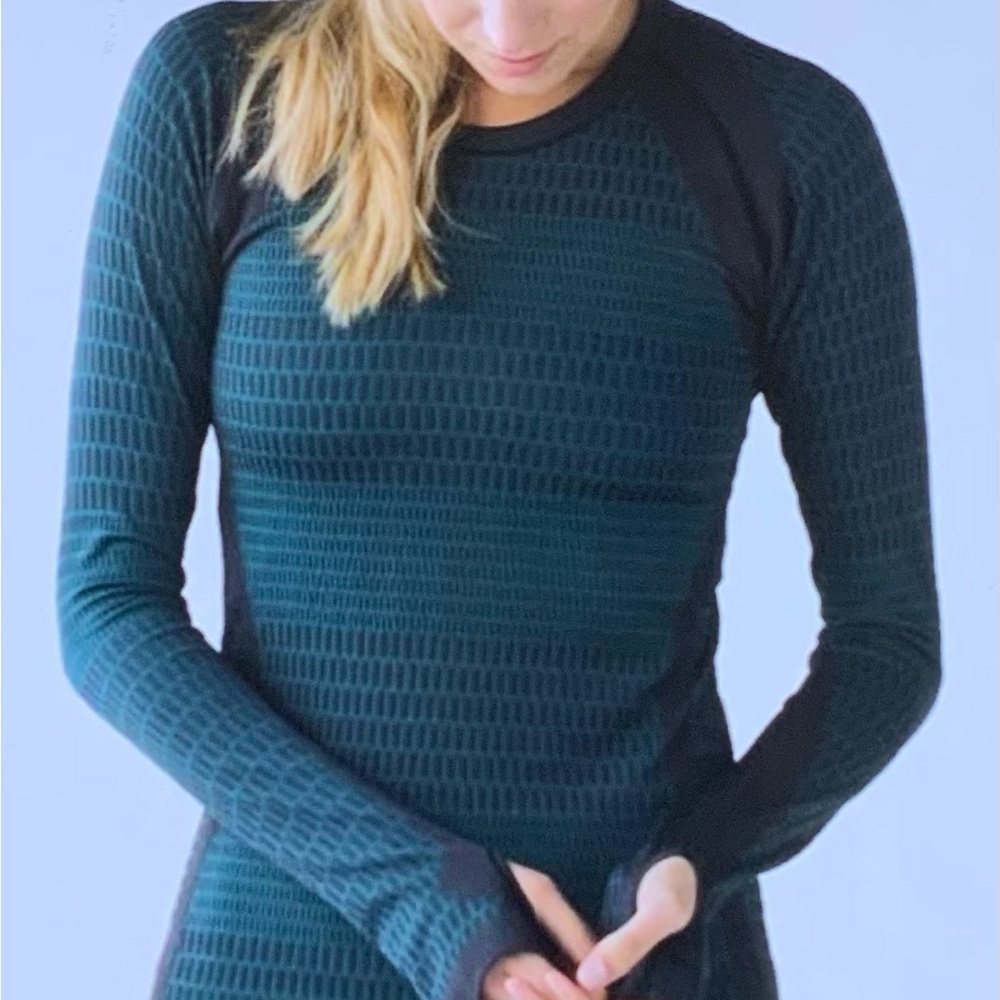 Lululemon About That Basic Long Sleeve Black/ For… - image 2